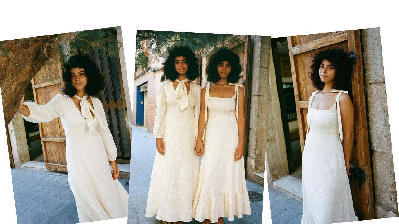 ahlam-amani-models-twins-curly-hair-barcelona-sister-radish-job-outside-shoot-white-dress