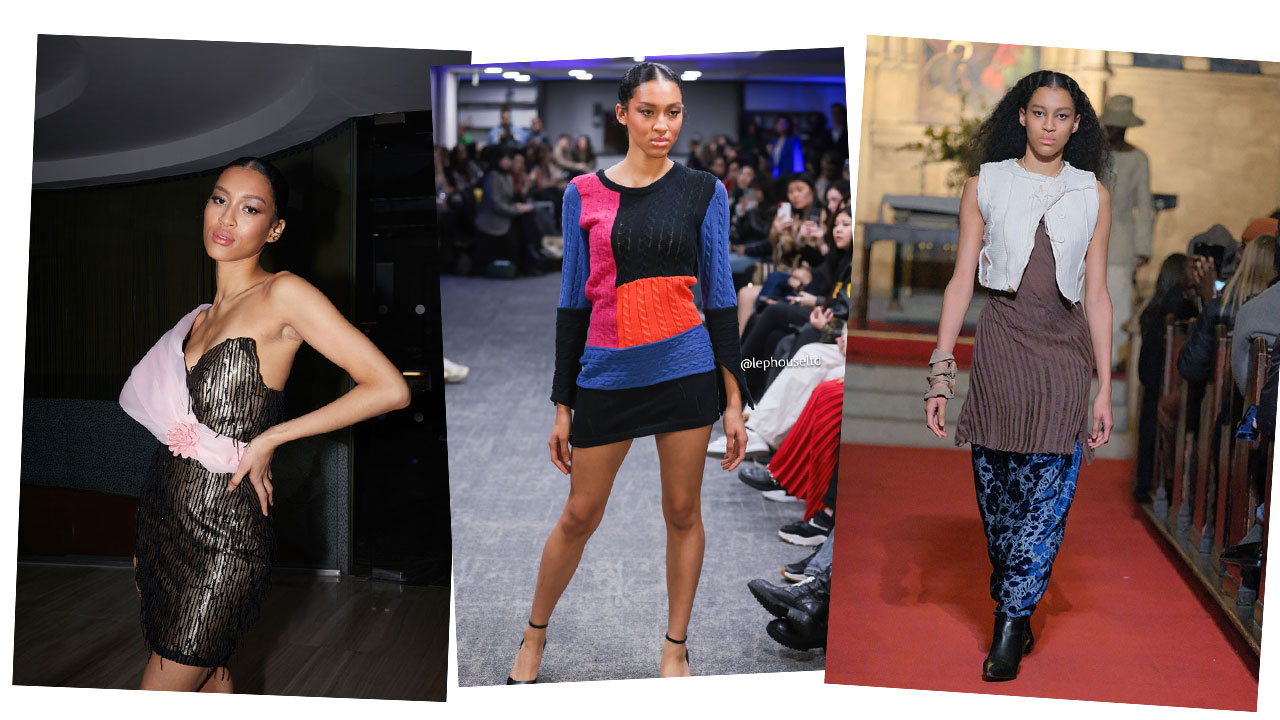 london-fashion-week-apparel-by-mo-kaya-knitwear-model-african-olubiyi-thomas-runway-show-walk-catwalk