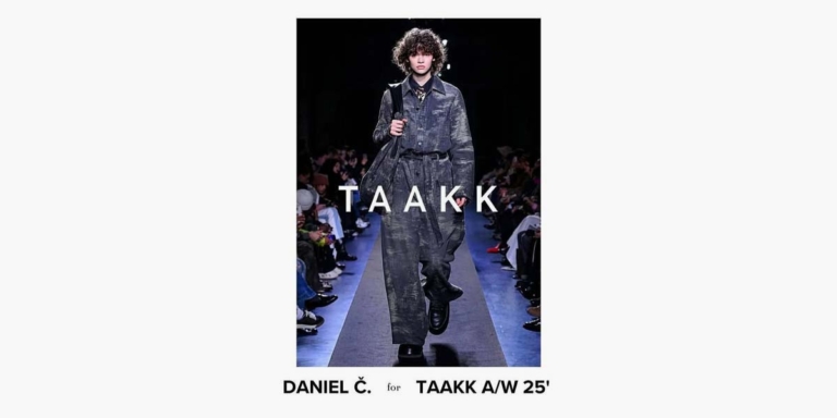 Daniel Č. loopt voor TAAKK op Paris Fashion Week A/W 25